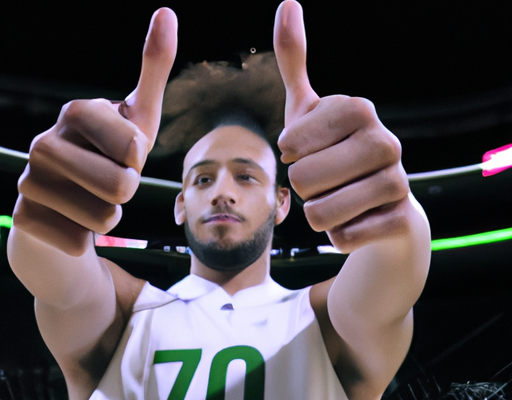 Derrick White thumbs up for an extension with Celtics