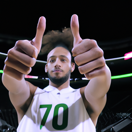 Derrick White thumbs up for an extension with Celtics