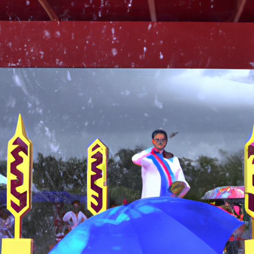 Marcos graces rain-drenched Palarong Pambansa opening rites