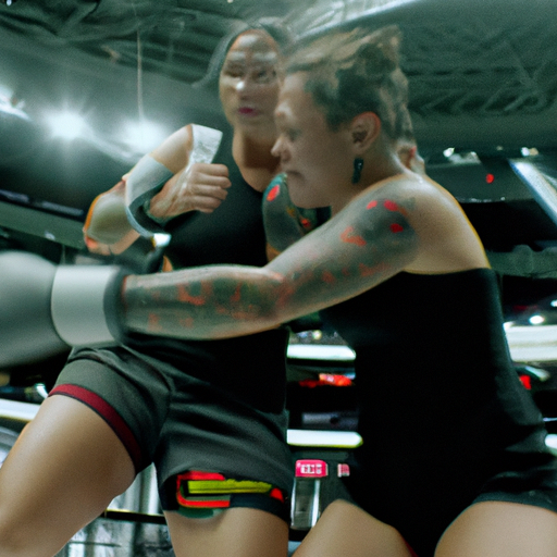 Erin Blanchfield battles Taila Santos in UFC Fight Night in Singapore