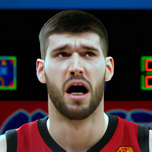 Nikola Vucevic reacts to Montenegro’s loss to Lithuania