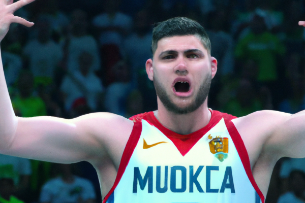 Nikola Vucevic reacts to Montenegro’s loss to Lithuania