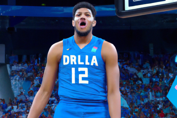 Karl-Anthony Towns reacts to the Dominican Republic taking the lead in Group A