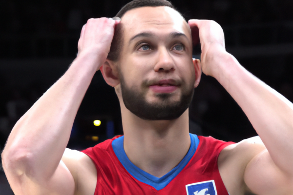 Evan Fournier reacts to Canada beating France by 30 points