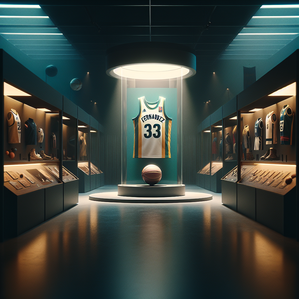 Fernandez jersey in FIBA museum