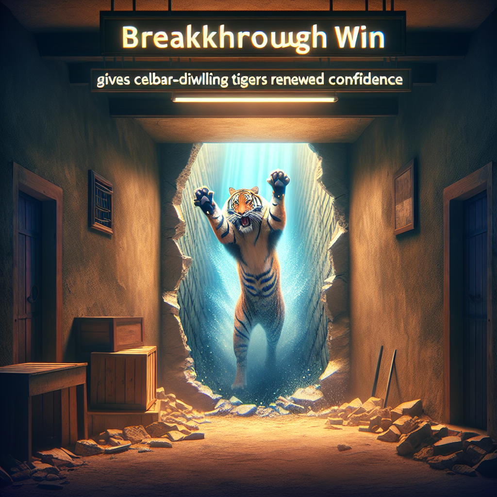 Breakthrough win gives cellar-dwelling Tigers renewed confidence