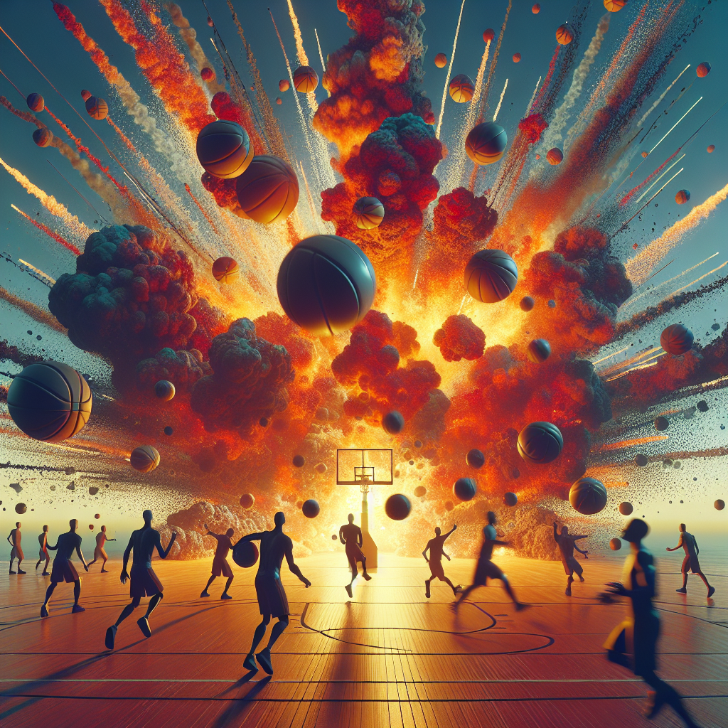 An explosion of basketball