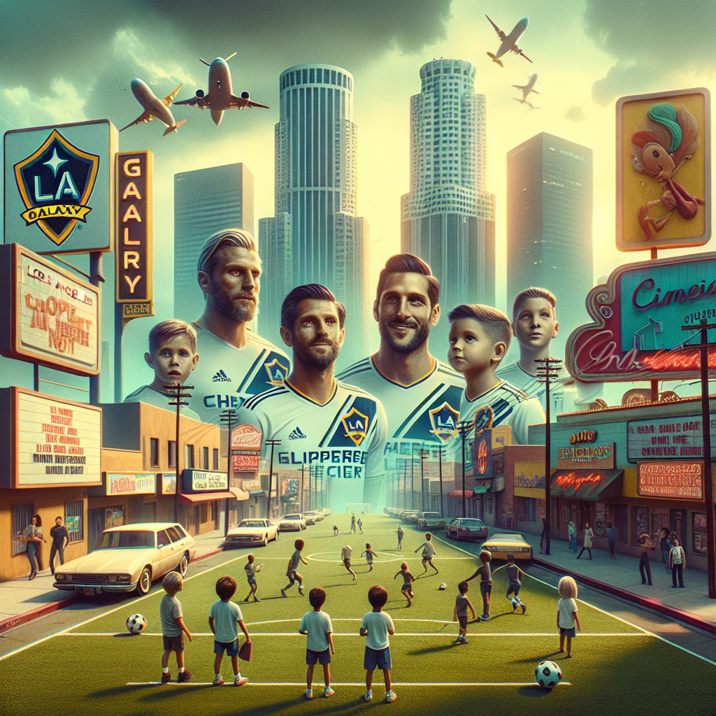 LA Galaxy players in town for charity exhibition match with kids