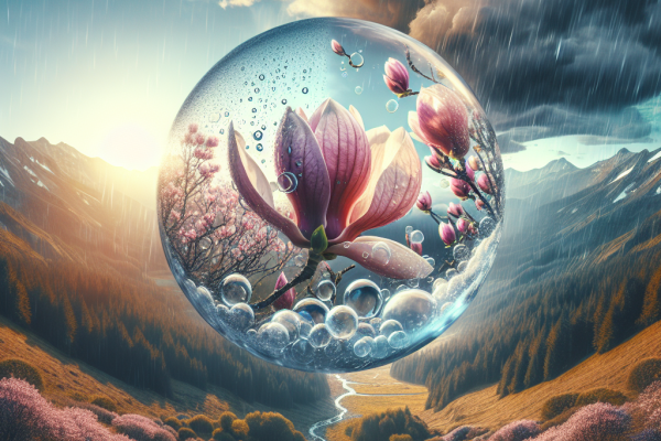 Rain or Shine pricks Magnolia bubble