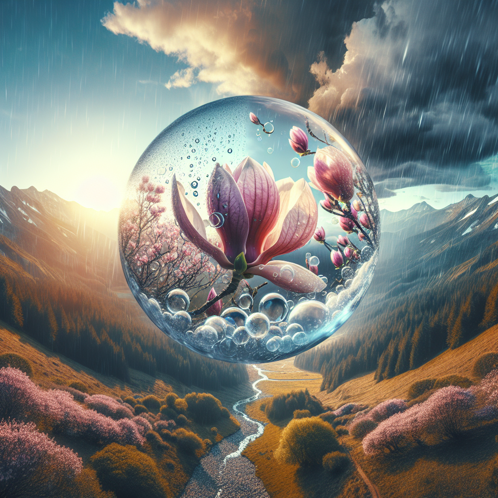 Rain or Shine pricks Magnolia bubble