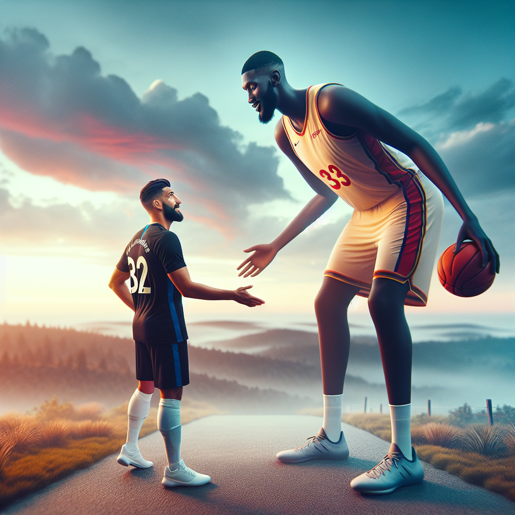 Vinícius Júnior meets Giannis Antetokounmpo in post-game encounter